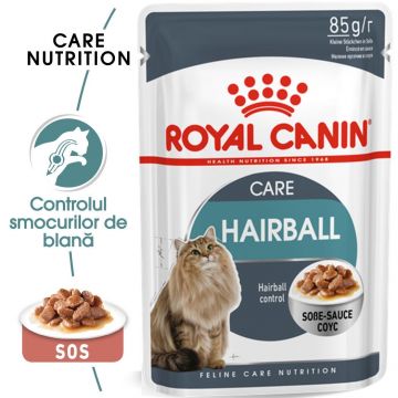 Royal Canin Hairball Care Adult hrana umeda pisica, limitarea ghemurilor blanii (in sos), 85 g