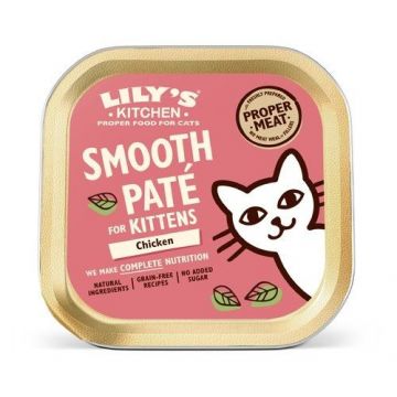 Lily's Kitchen, Smooth Pate for Kittens, Chicken, 85 g de firma originala