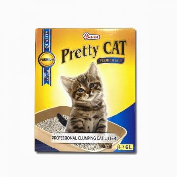 Nisip pentru litiera, Pretty Cat Premium Gold, 6 L de firma original