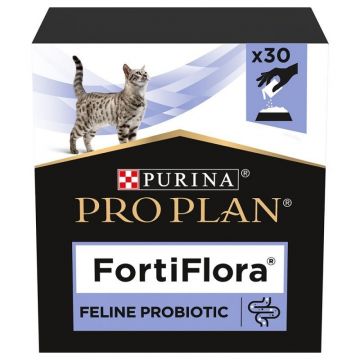 Purina Pro Plan Veterinary Diets Feline FortiFlora, 30 x 1 g la reducere