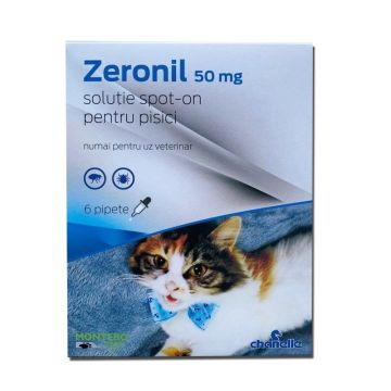 Pipete antiparazitare pisici, Zeronil, 50 mg 6 pipete la reducere