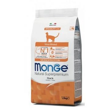 Monge Cat Natural Monoprotein, Sterilised, rata, 1.5 kg