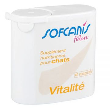 Sofcanis Feline Vitalite, 40 comprimate ieftin