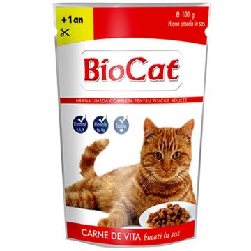 Bio Cat Plic Vita In Sos, 100 g ieftina