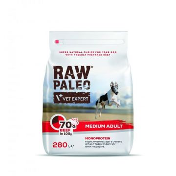 Raw Paleo, Adult, Rase Medii, Vita, 280 g ieftina