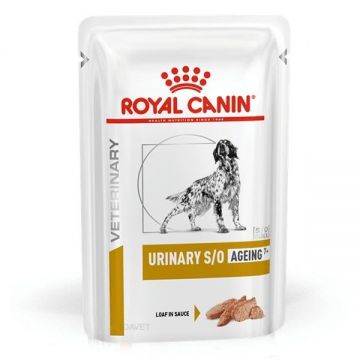 Royal Canin Urinary SO Ageing 7+ Loaf Dog, 12 x 85 g la reducere