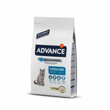 Advance Cat Adult Sterilised cu Curcan, 15 kg