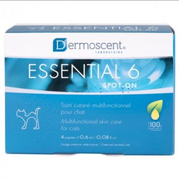 Dermoscent Essential 6 spot-on Pisica - 4 pipete la reducere
