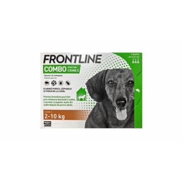 Frontline Combo S (2 -10 kg) - 3 Pipete Antiparazitare la reducere