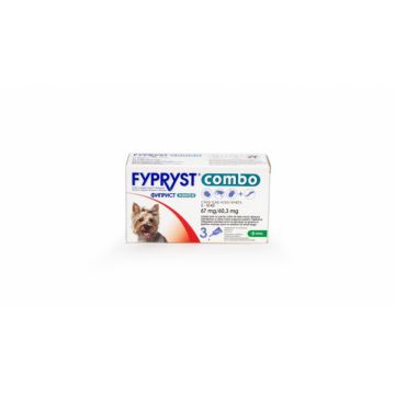 Fypryst Combo Dog S 67 mg (2 - 10 kg), 3 pipete