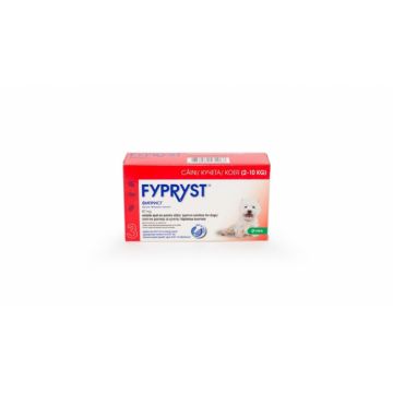 Fypryst Dog S 67mg (2 - 10 kg), 3 pipete la reducere