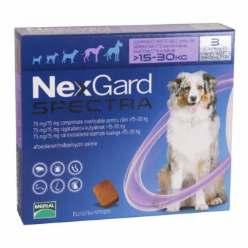 Nexgard Spectra L (15-30 kg), 1 comprimate la reducere