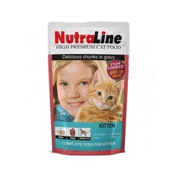 Nutraline Cat Plic Classic Kitten 100 g ieftina