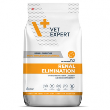 4T Dieta Veterinara Renal Elimination Dog, Vetexpert, 8 Kg la reducere