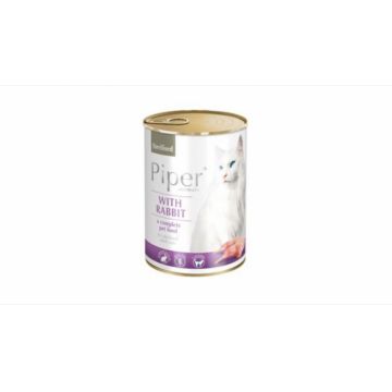 Conserva hrana umeda Piper Cat Sterilised, Iepure 400 g