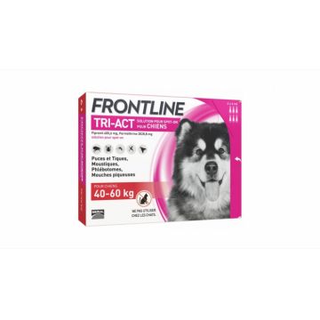 Frontline Tri-act XL spot on pentru caini 40-60 kg - 3 pipete antiparazitare la reducere