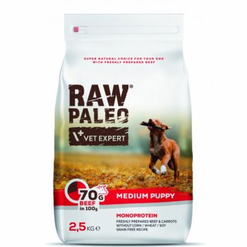 Hrana uscata, RAW PALEO mediu puppy vita, 2.5 kg la reducere
