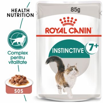 Royal Canin Instinctive 7+, plic hrana umeda pisici, (in sos), 12x85g