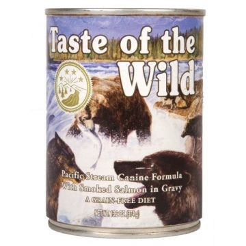 Hrana umeda pentru caini Taste of the wild Pacific Stream 390 g