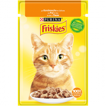 Hrana umeda pentru pisici Friskies Pui in sos 100g ieftina