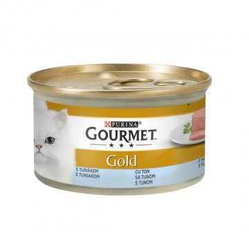 Hrana umeda pentru pisici Gourmet Gold Mousse Ton 85gr