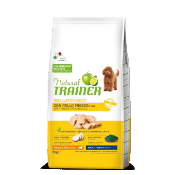 Natural Trainer, Adult Dog Mini & Toy cu Pui, 7 kg