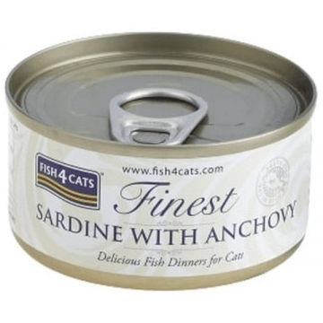 Hrana umeda pentru pisici Fish4Cats Finest Sardine&Ansoa 70g