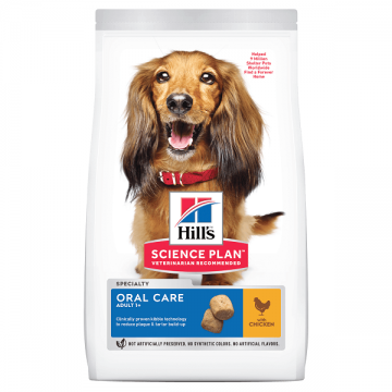 Hill's SP Adult Oral Care, hrana uscata pentru caini Hill's SP Canine Adult Oral Care Pui, 12 Kg