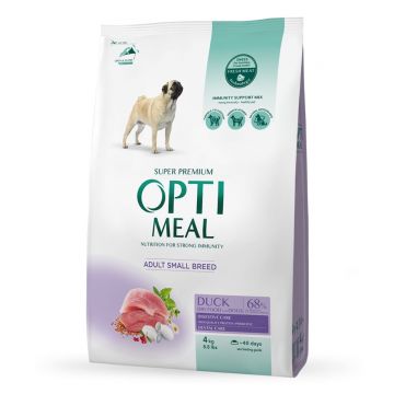 OPTIMEAL Adult XS-S, Rață, hrană uscată câini OPTIMEAL Adult, XS-S, Rață, hrană uscată câini, 4kg
