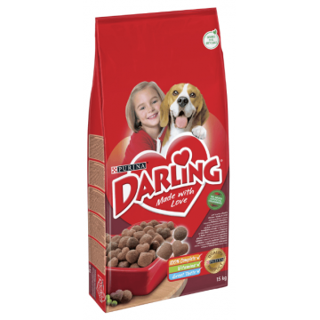 PURINA Darling Adult, Vită cu Legume, hrană uscată pentru câini PURINA Darling Adult, Vită, Pui cu Legume, hrană uscată pentru câini, 15kg