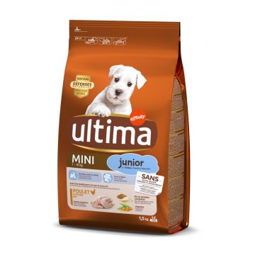ULTIMA Dog Mini Junior, Pui, hrană uscată câini, 1.5kg