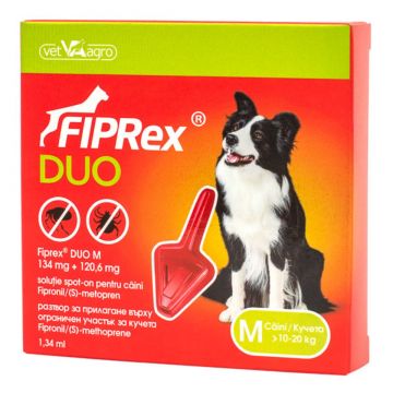 FIPREX Duo, deparazitare externă câini, pipetă repelentă, M(10 - 20kg), 1buc de firma original