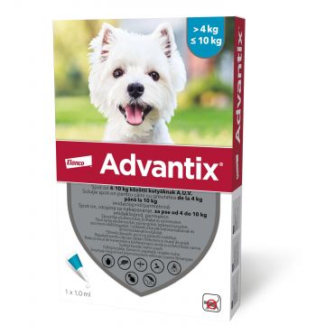 Advantix 100 Caini (4 - 10 kg), 1 pipeta ieftin