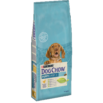 DOG CHOW Junior, Talie Medie, Pui, 14 kg