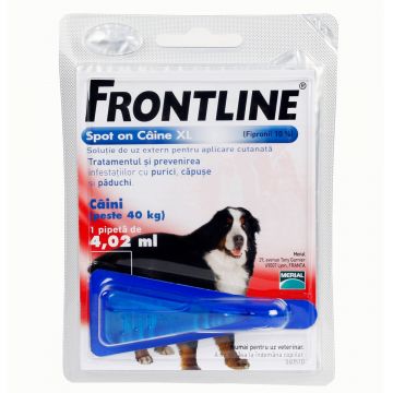 Frontline Spot On XL (40-60 kg) - 1 Pipeta Antiparazitara Frontline Spot On XL (40-60 kg) - 1 Pipeta Antiparazitara