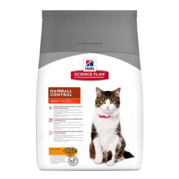 Hill's SP Adult Hairball Control hrana pentru pisici cu pui, 5 kg
