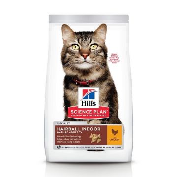 Hill's Science Plan Feline Mature Hairball and Indoor Chicken, 1.5 kg