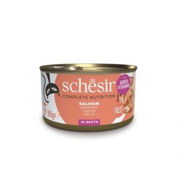 Hrana umeda pisici, Schesir, Somon in Supa, 85 g