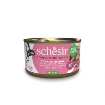 Hrana umeda pisici, Schesir, Ton si Sunca in Jeleu, 85 g