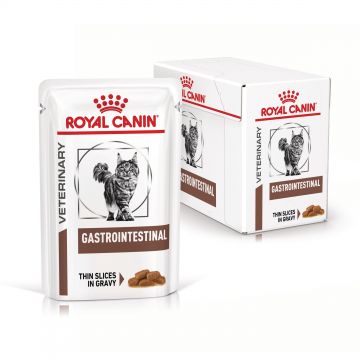 ROYAL CANIN Gastrointestinal, dieta veterinara pisici, sistem digestiv, (in sos), 12x85 g