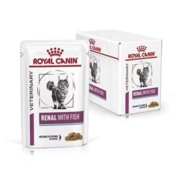 Royal Canin Renal with Fish, hrana umeda pisica, 12x85 g