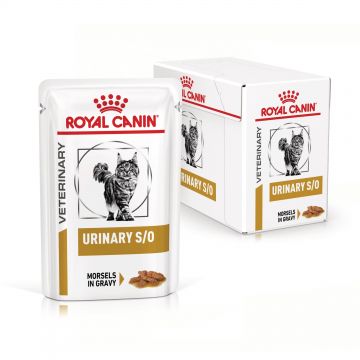ROYAL CANIN Urinary S/O, dieta veterinara pisici, sistem urinar, (in sos), 12x85 g