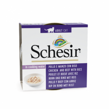 Schesir Chicken and Beef with Rice, conserva, 85 g