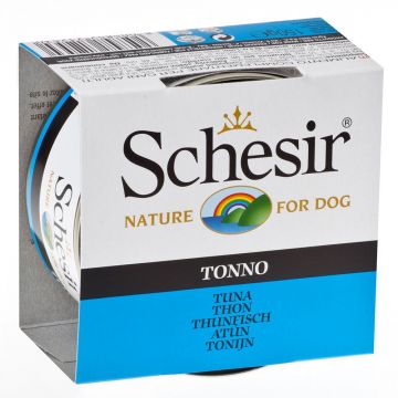 Schesir Dog Tuna, conserva, 150 g de firma originala