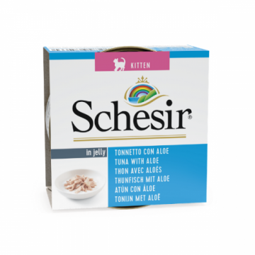 Schesir Kitten Tuna with Aloe in Jelly, conserva, 85 g de firma originala