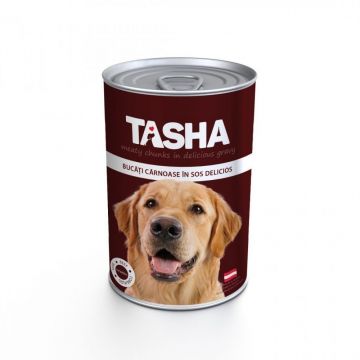 Tasha Dog, vita, conserva, 415 g ieftina