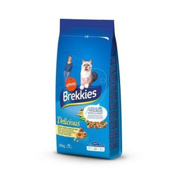 Brekkies Excel Cat Delice Peste, 20 kg la reducere