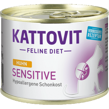 Conserva Kattovit Sensitive, Pui, 185 g