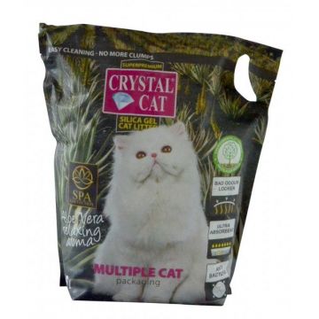 CRYSTAL CAT NISIP SILICATIC ALOE 7.6 L de firma original