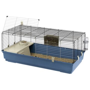 Cusca Rabbit 120 Albastru / Negru, 118 x 58 x 51 cm ieftina